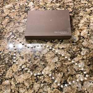 Silpada sterling silver and freshwater pearl 32” necklace.